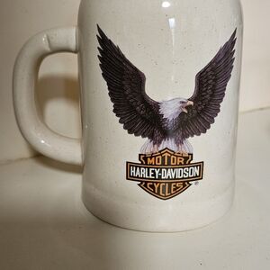 Vintage Harley Davidson Motorcycle Bald Eagle Mug 1996 Milwaukee Beer Stein 20oz